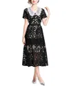 Kaimilan Midi Dress In Black