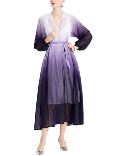 Kaimilan Midi Dress In Purple