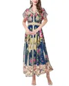 Kaimilan Midi Dress In Blue