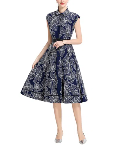 Kaimilan Midi Dress In Blue