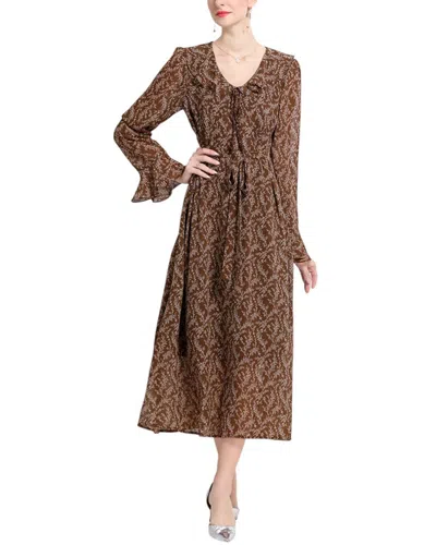 Kaimilan Midi Dress In Brown
