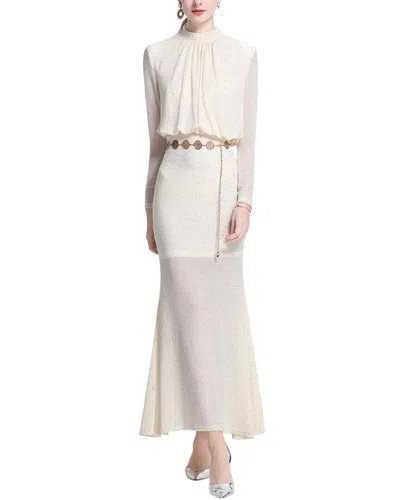 Kaimilan Midi Dress In White