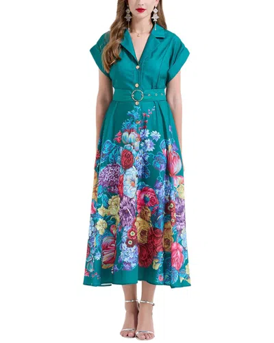 Kaimilan Midi Dress In Green