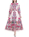 Kaimilan Midi Dress In Multi