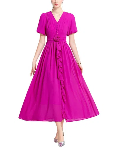 Kaimilan Midi Dress In Purple