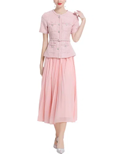 Kaimilan Midi Dress In Pink
