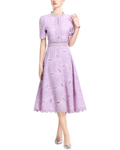 Kaimilan Midi Dress In Purple