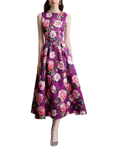 Kaimilan Midi Dress In Purple