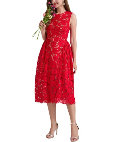 Kaimilan Midi Dress In Red