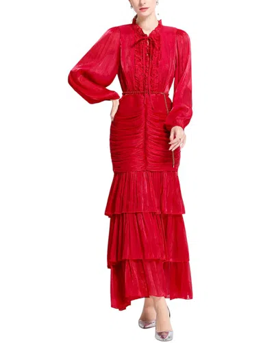 Kaimilan Midi Dress In Red