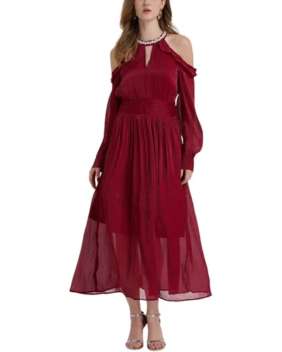 Kaimilan Midi Dress In Red