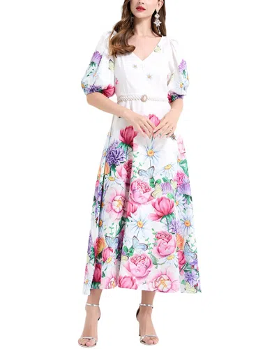 Kaimilan Midi Dress In White