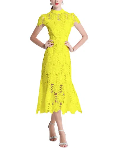 Kaimilan Midi Dress In Yellow