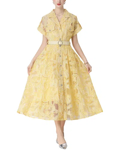 Kaimilan Midi Dress In Yellow