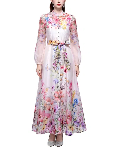 Kaimilan Printed Maxi Dress In White