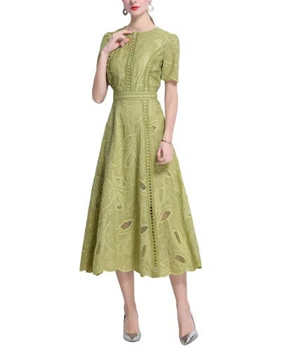 Kaimilan Printed Short Sleeve Midi Dress