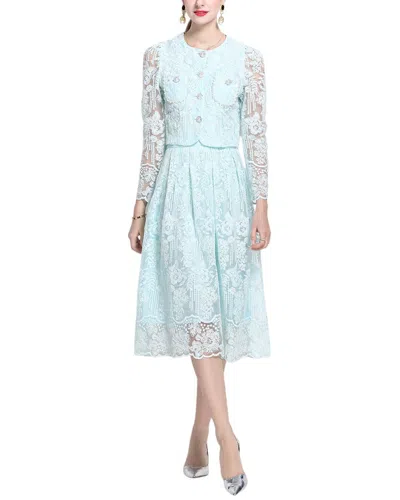 Kaimilan Shirt & Skirt Set In Blue