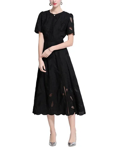Kaimilan Solid Short Sleeve Midi Dress