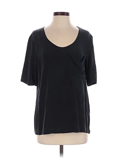 Pre-owned Kain Label Short Sleeve Top Black Scoop Neck Tops