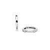 Kaizarin Men's White Gold Hoop Huggie Single Earring In Single