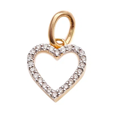 Kaizarin Women's Diamond Studded My Heart Pendant In Rose Gold