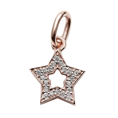 Kaizarin Women's Diamond Studded Super Star Pendant In Rose Gold