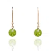 Kaizarin Women's Green August Birthstone Earrings In Peridot In Green