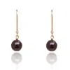 Kaizarin Women's Red January Birthstone Earrings In Garnet In Red