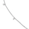 Kaizarin Women's Silver Eighteen Carat White Gold And Diamond Drop Necklace In Silver