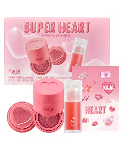 Kaja 3-pc. Super Heart Lip & Cheek Set In Red