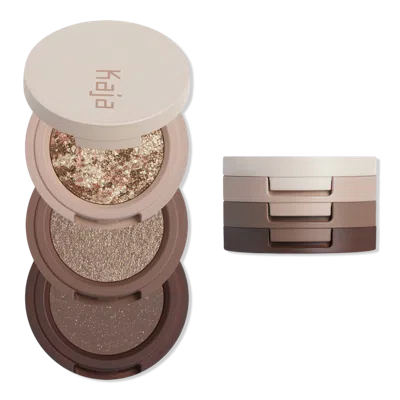 Kaja Beauty Bento Stacked Eyeshadow Trio - Forest Night In Green