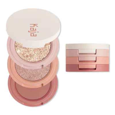 Kaja Beauty Bento Stacked Eyeshadow Trio - Peach Madeline