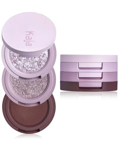 Kaja Eye Bento Bouncy Eyeshadow Trio In Taro Bubble Tea