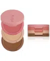 Kaja Face Bento Cream Bronzer, Powder Blush & Highlighter Sculpting Trio In Cloud Latte