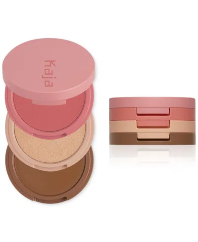Kaja Face Bento Cream Bronzer, Powder Blush & Highlighter Sculpting Trio In Cloud Latte