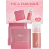Kaja Fig & Fabulous Dewy Cheek Balm & Lip Oil Set (nordstrom Exclusive) $43 Value In Fig