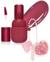 Kaja Jelly Charm Glazed Lip Stain & Blush With Keychain, 0.17 Oz. In Squeeze Guava