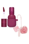 Kaja Jelly Charm Glazed Lip Stain & Blush With Keychain 03 Berry Colada 0.17 oz / 5 G In Berry Colada