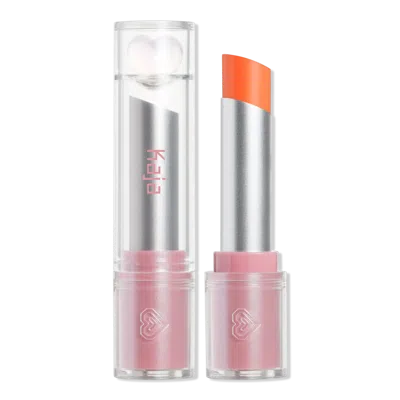 Kaja Juicy Glass Instant Hydrating & Plumping Lip Balm - Peach Mimosa In Orange