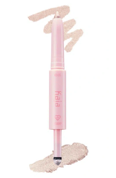 Kaja Wink Dazzle Dual-ended Eyeshadow Stick Ice Illusion Stick 0.017 oz / Stamp 0.5 G