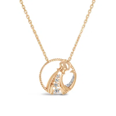 Kajal Naina Women's Gold Aquarius Zodiac Necklace