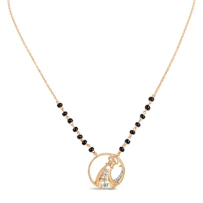Kajal Naina Women's Gold / Black Aquarius Zodiac Mangalsutra In Multi
