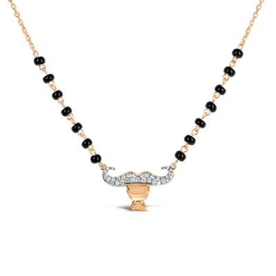 Kajal Naina Women's Gold / Black Taurus Zodiac Mangalsutra In Multi