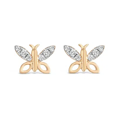 Kajal Naina Women's Gold Butterfly Wings Earrings-adult