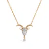 Kajal Naina Women's Gold Capricorn Zodiac Necklace In Gold