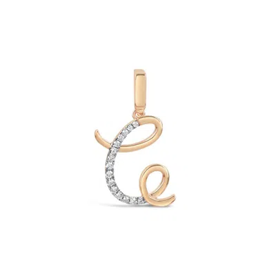 Kajal Naina Women's Gold Cursive Letter Pendant - C