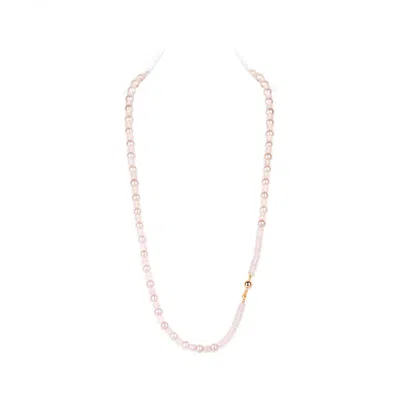 Kajal Naina Women's Gold / Purple Lavender Dream Necklace In Multi