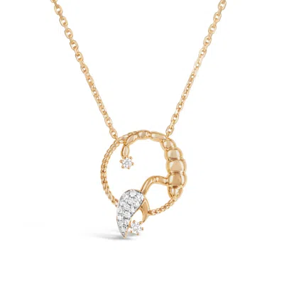 Kajal Naina Women's Gold Scorpio Zodiac Necklace