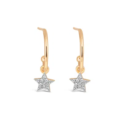 Kajal Naina Women's Gold Superstars Earrings-adult