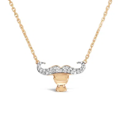Kajal Naina Women's Gold Taurus Zodiac Necklace